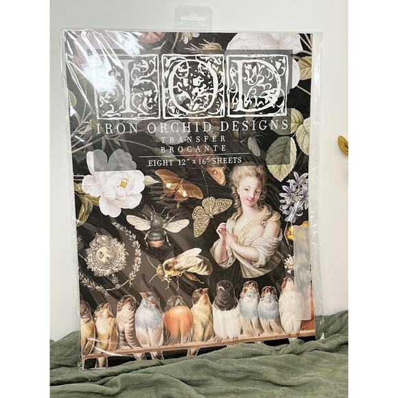 Brocante - IOD Transfer Pad - Eight 12"x16" Sheets - Brand New - Picture 1 of 2